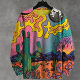 Desert Cactus Colorful Boho Style Sweatshirt