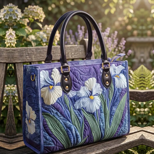 Iris Quilted Leather Strap Bible Handbag