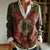 Women's Vintage Floral Art Pattern Print Buttoned Cardigan Sweater
