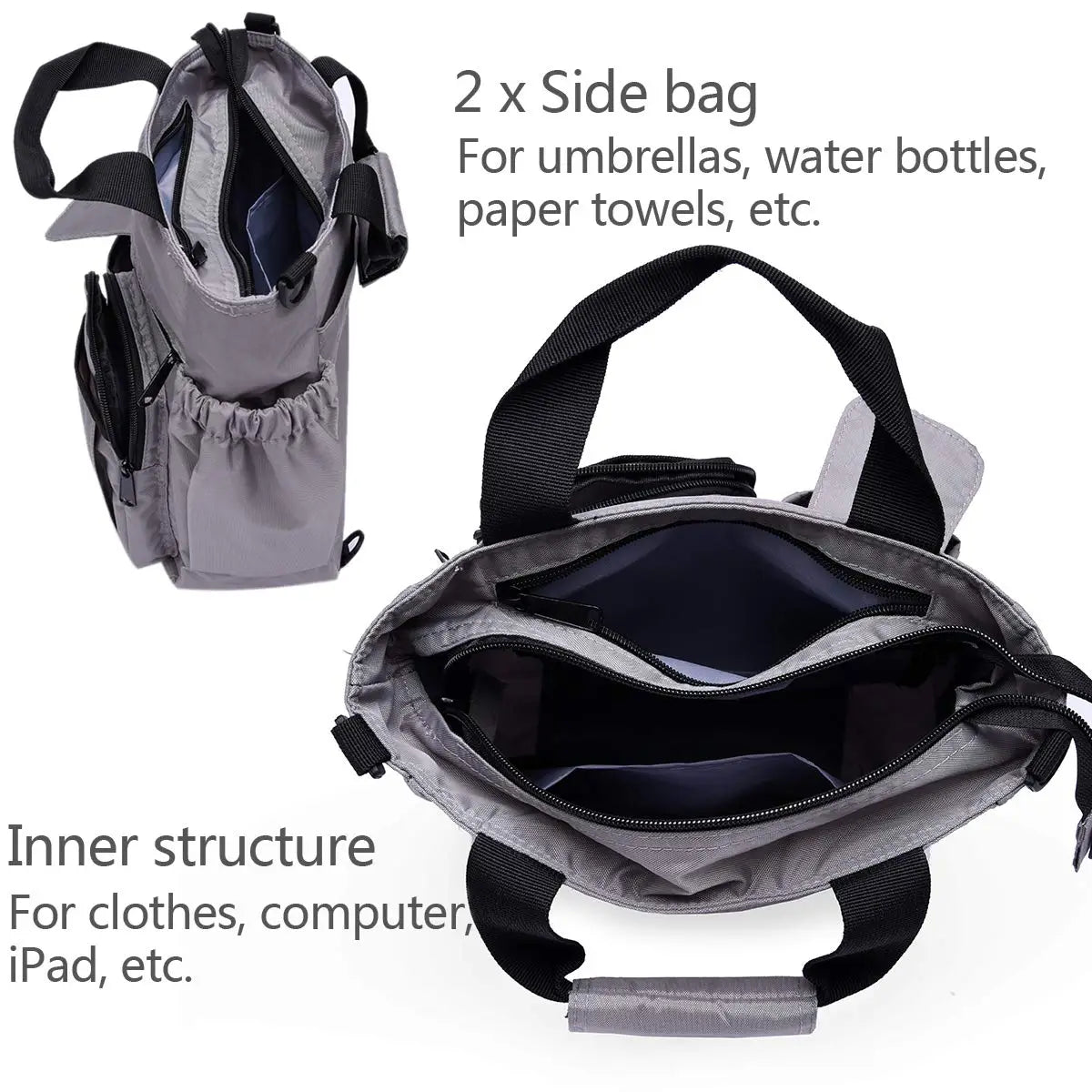 Nylon Multifunctional Crossbody Messenger Bag