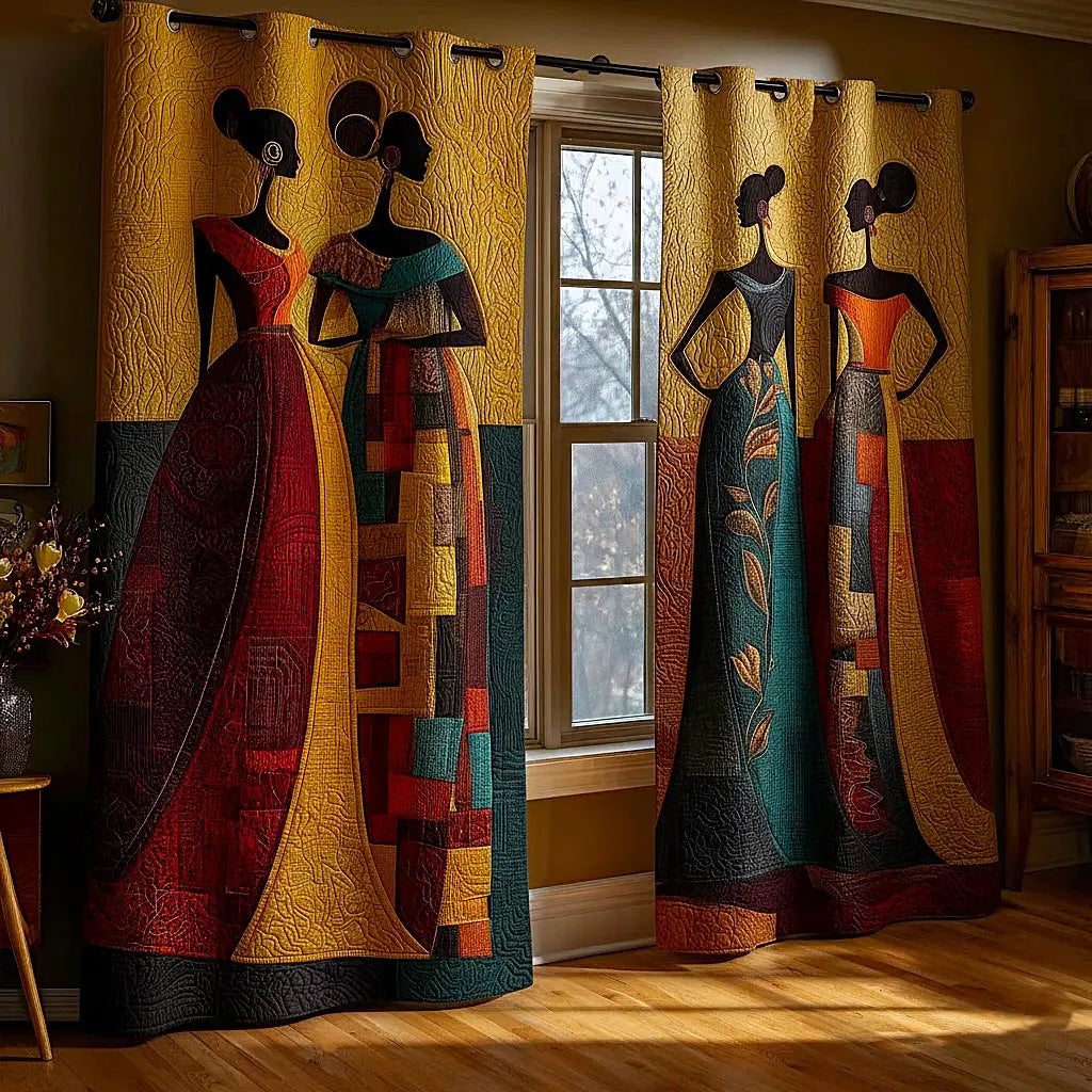 African Dream Quilted Curtains