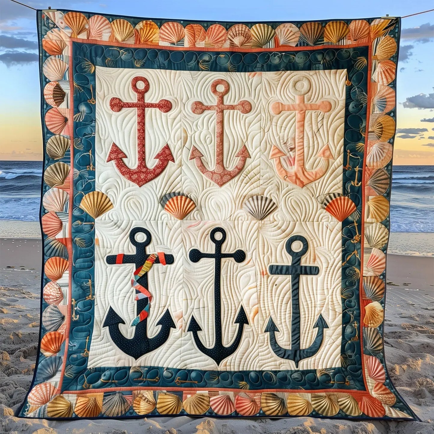 Anchor Haven Quilted Blanket