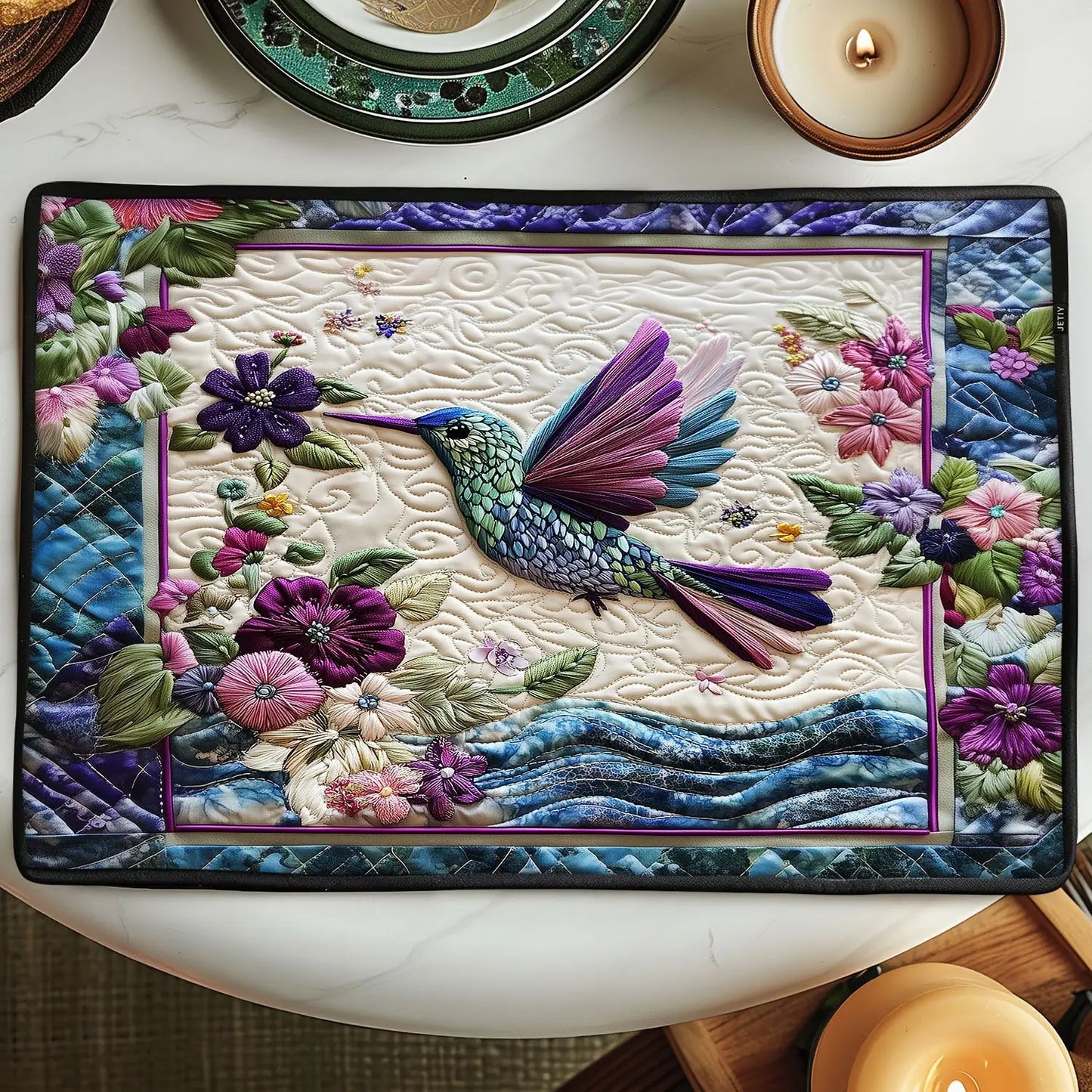 Floral Dazzle Quilted Place Mat