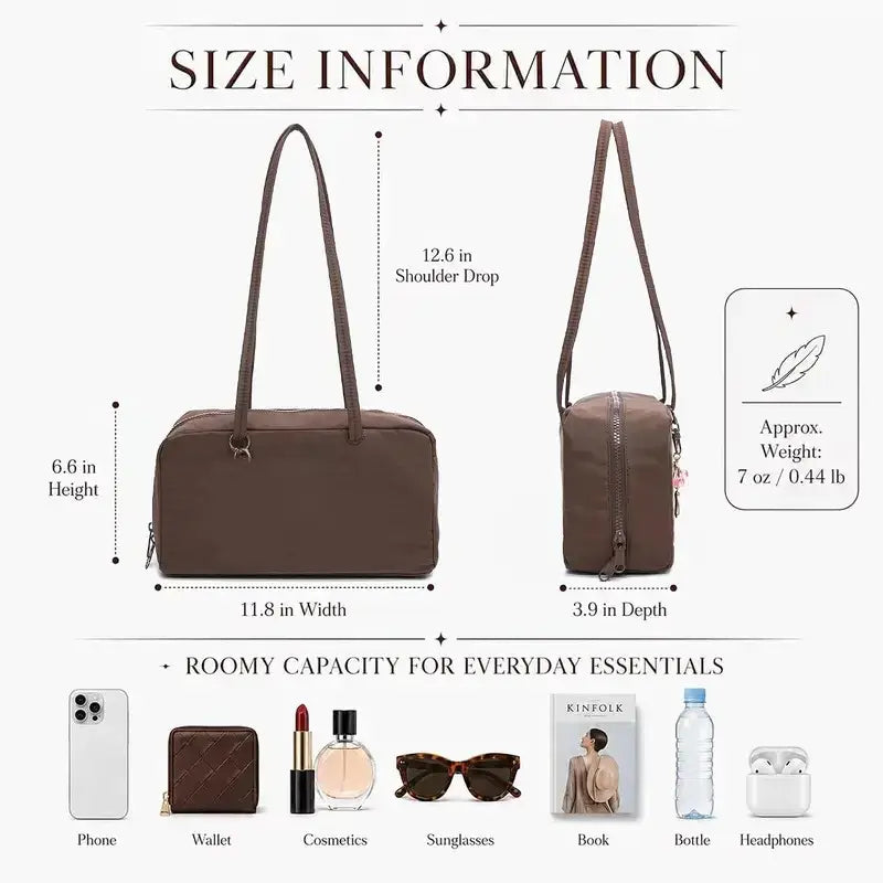 Women's Lightweight Nylon Bowling Bag