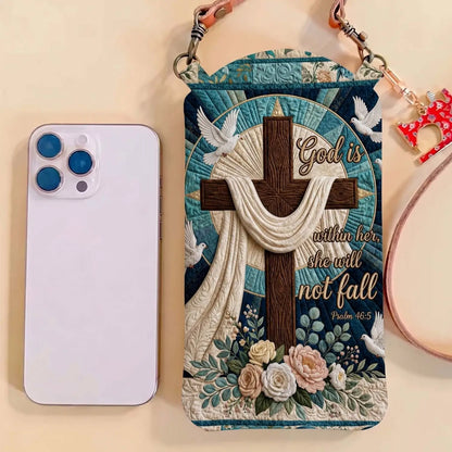 Chicken Quilted Slim Phone Crossbody Bag