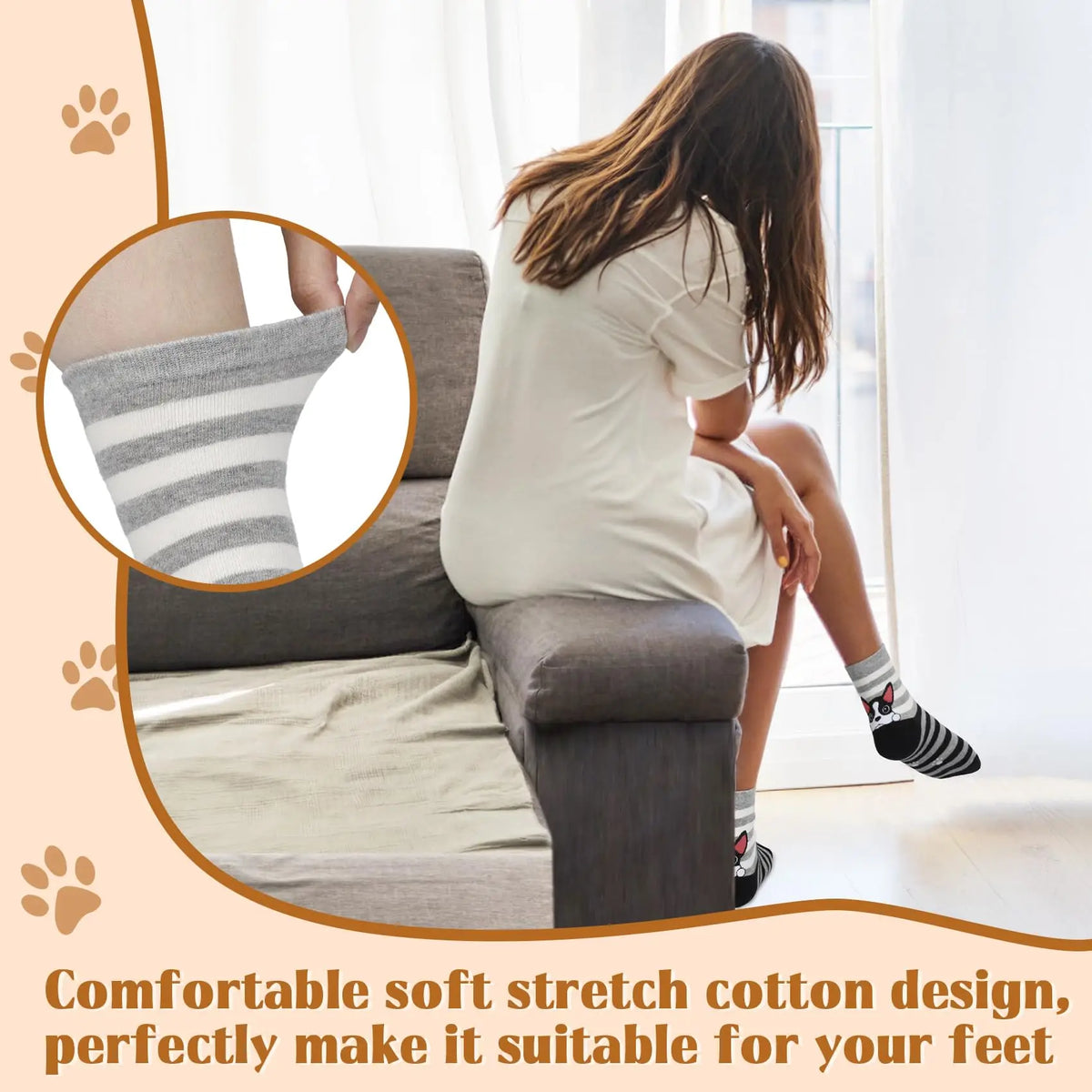 Cute Owl Animal Face Socks 5 Pairs