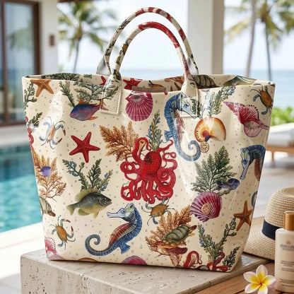 Octopus Marine life Print PVC Tote Bag