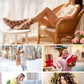 Caramel Fall Cozy Fluffy Slipper Socks 5 Pairs