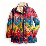 Colorful Triangle Quilted Jacket