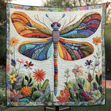 Wings of Serenity Quilted Blanket
