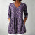 Flower Printing Long Blouse Eith A Striking Pattern