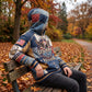 Navy Veteran Quilted Casual Hoodie
