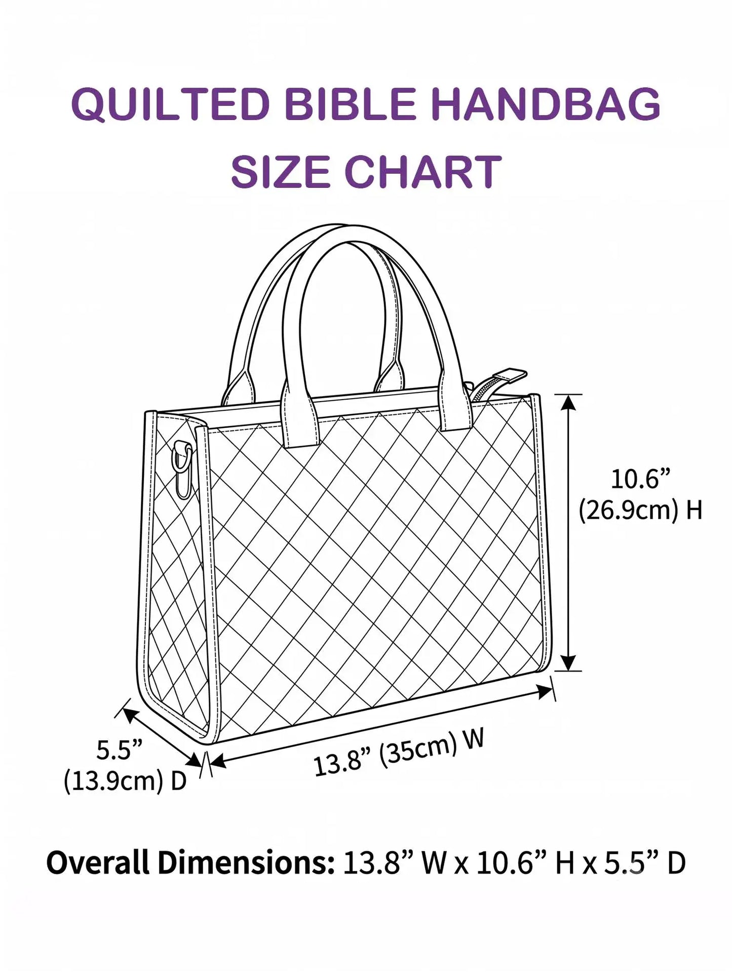 Iris Quilted Leather Strap Bible Handbag