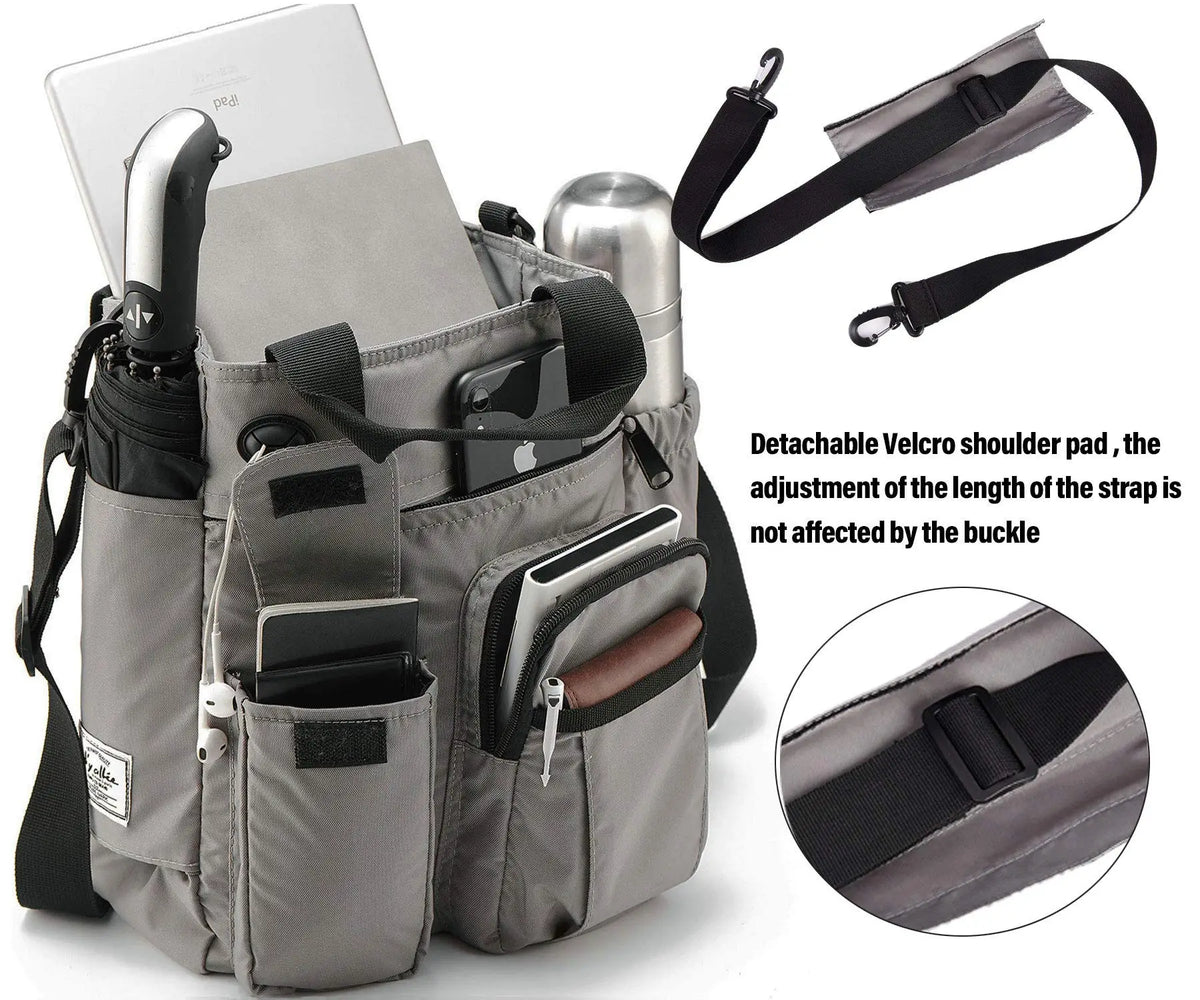 Nylon Multifunctional Crossbody Messenger Bag