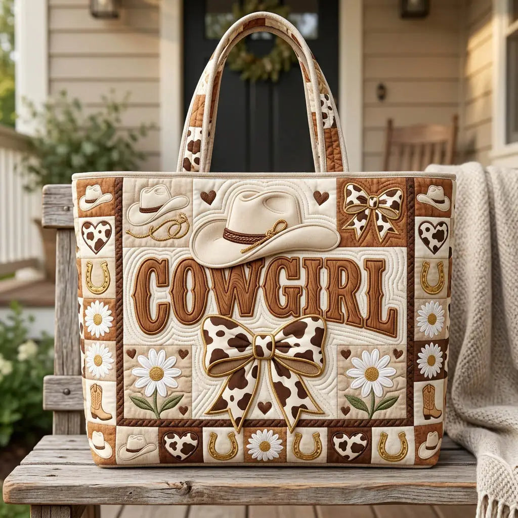 Western Cowgirl Handmade Tote Bag