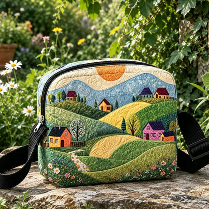 Landscape Quilted Crossbody Bag