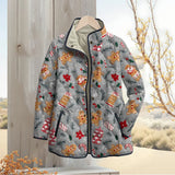 Gingerbread Man Christmas Quilted Jacket