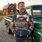 Navy Veteran Quilted Casual Hoodie