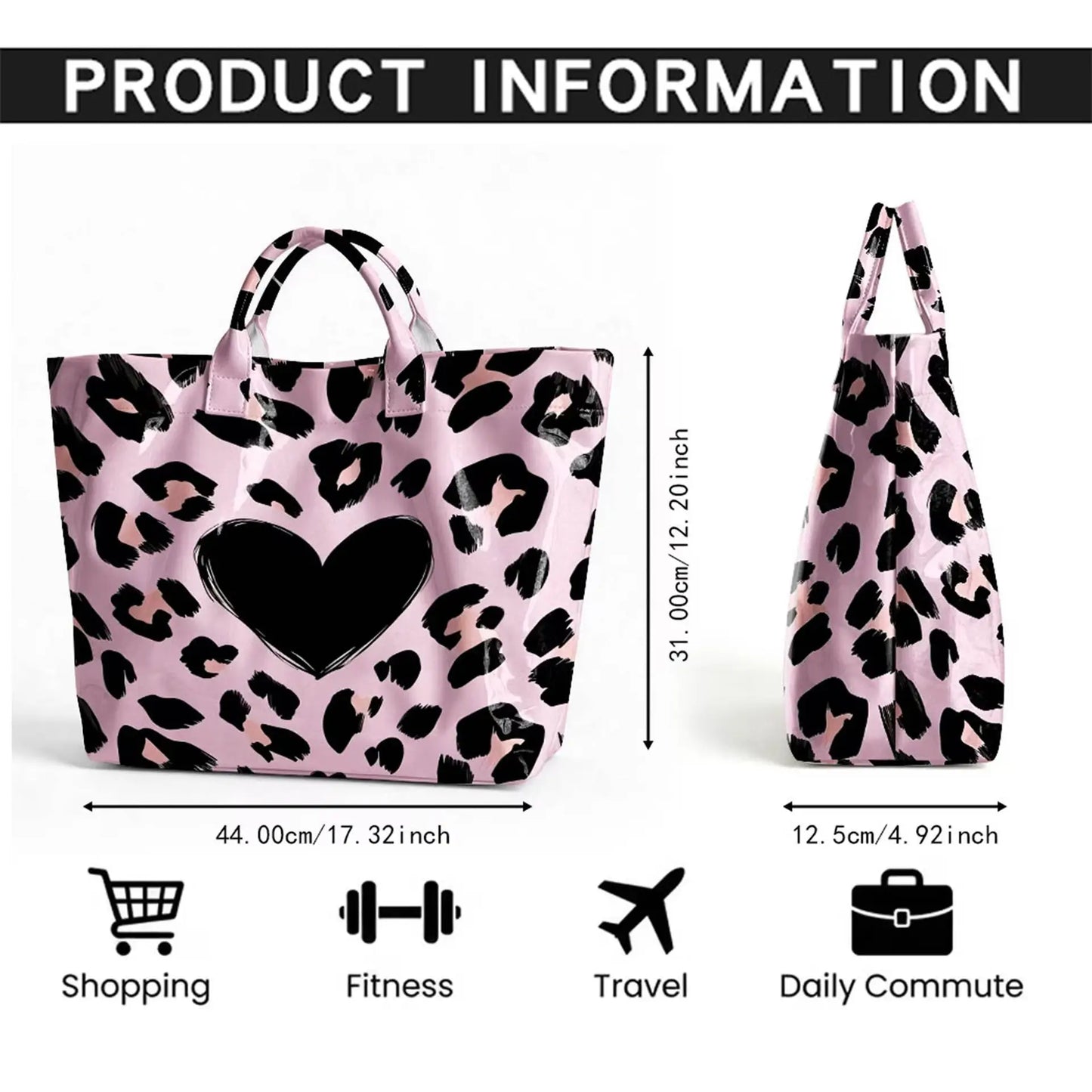 Kitchen Kitten Print PVC Tote Bag