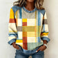 Patchwork Sweatshirt Women – Relaxed Urban Style