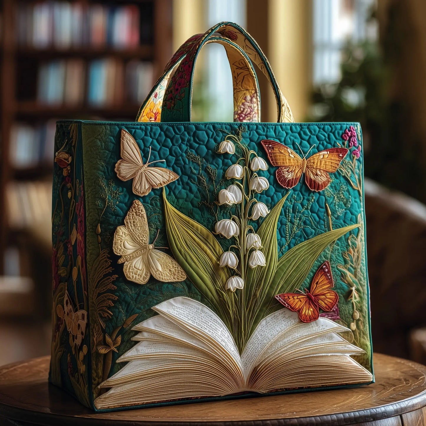 Lily Of The Valley Handmade Tote Bag