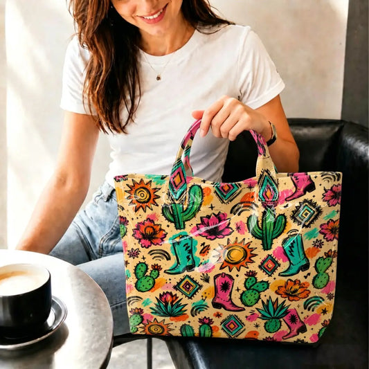 Kitchen Kitten Print PVC Tote Bag