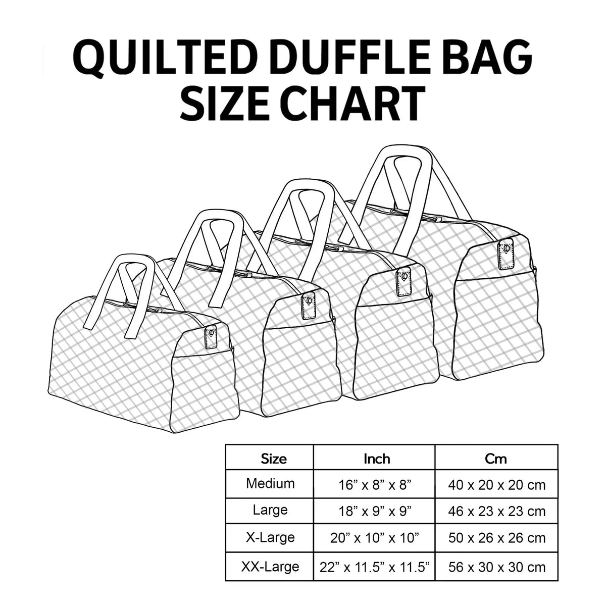 Vintage Camper Quilted Duffle Bag