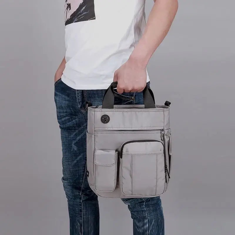 Nylon Multifunctional Crossbody Messenger Bag