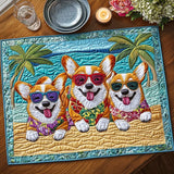 Corgi Vibes Quilted Place Mat