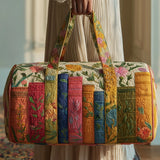 Booktrovert Quilted Duffle Bag