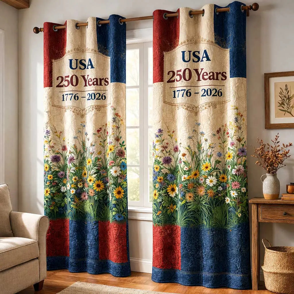 Star Palette Quilted Curtains