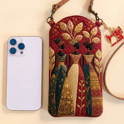Soulbound Roots Quilted Slim Phone Crossbody Bag