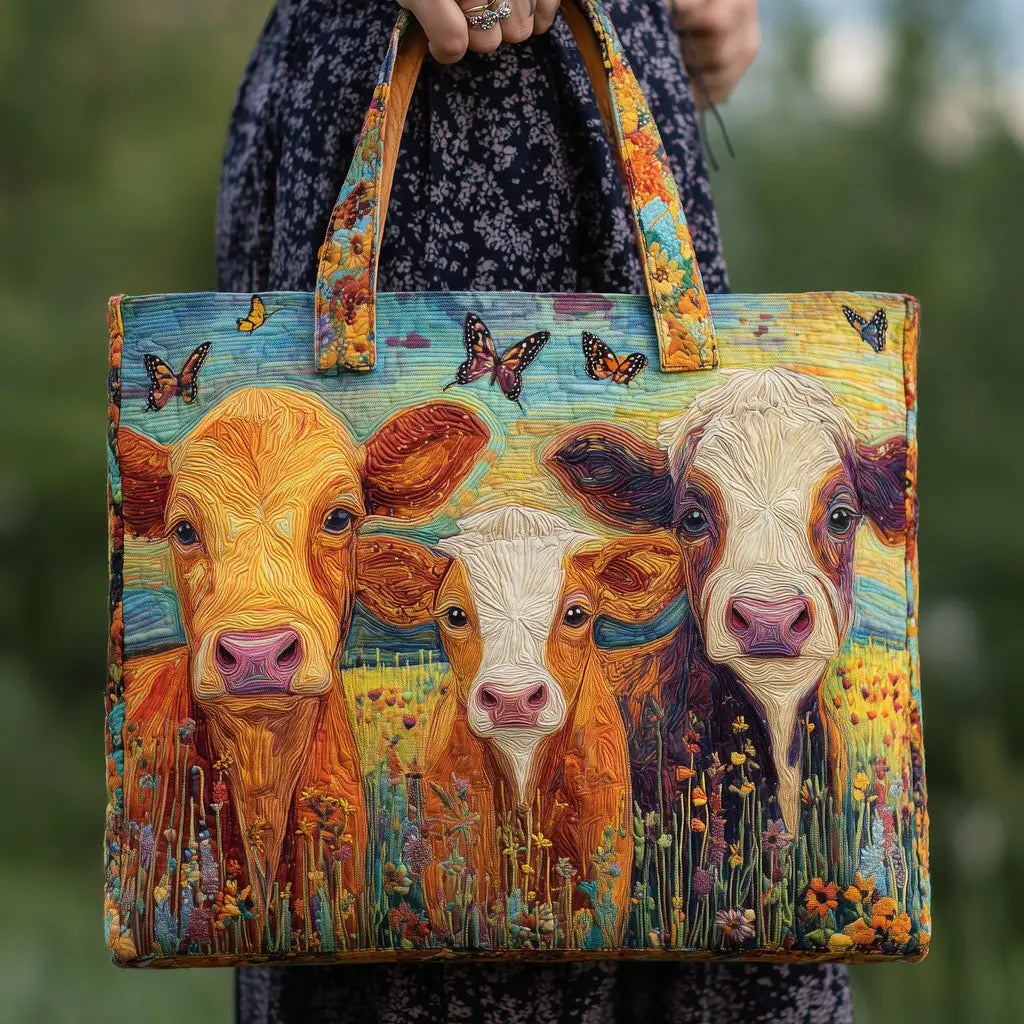 Majestic Bison Handmade Tote Bag