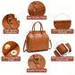 Retro PU Leather Handbag with Multi Card Slot