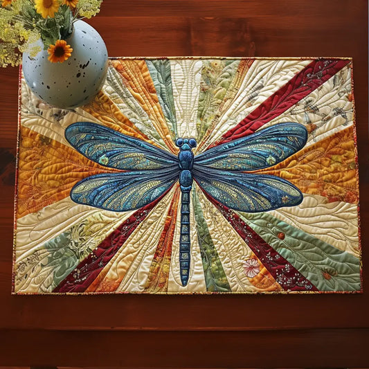 Dragonfly Rustic Charm Quilted Place Mat