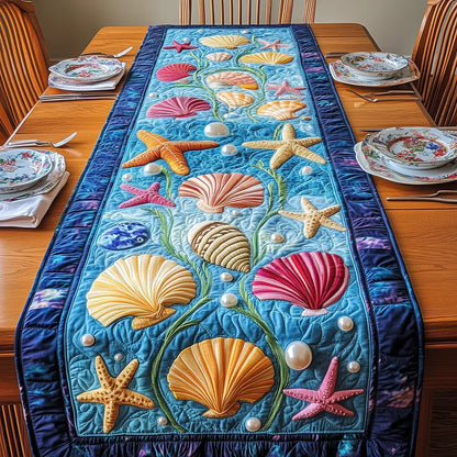 Ocean Treasures Quilted Table Runner