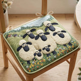 Little Sheep Quilted Chair Cushion