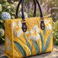 Iris Quilted Leather Strap Bible Handbag