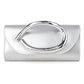 Metal Handle Metallic Clutch Purse
