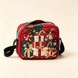 Christmas Gift Stack Quilted Crossbody Bag