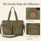 Corduroy Multi-Pocket Convertible Tote Bag
