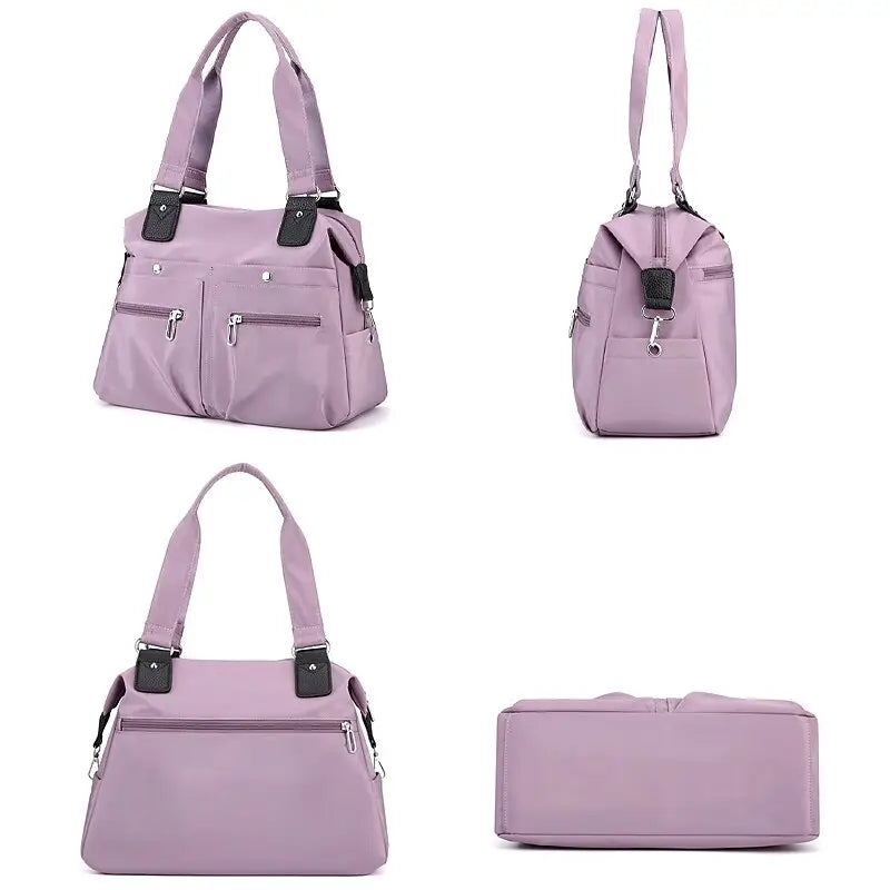 Waterproof Multi Pocket Resistant Nylon Handbag