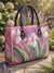 Iris Quilted Leather Strap Bible Handbag