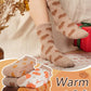 Caramel Fall Cozy Fluffy Slipper Socks 5 Pairs
