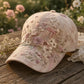 Vintage Pink Floral Bow 3D-printed Creature Pattern Cap