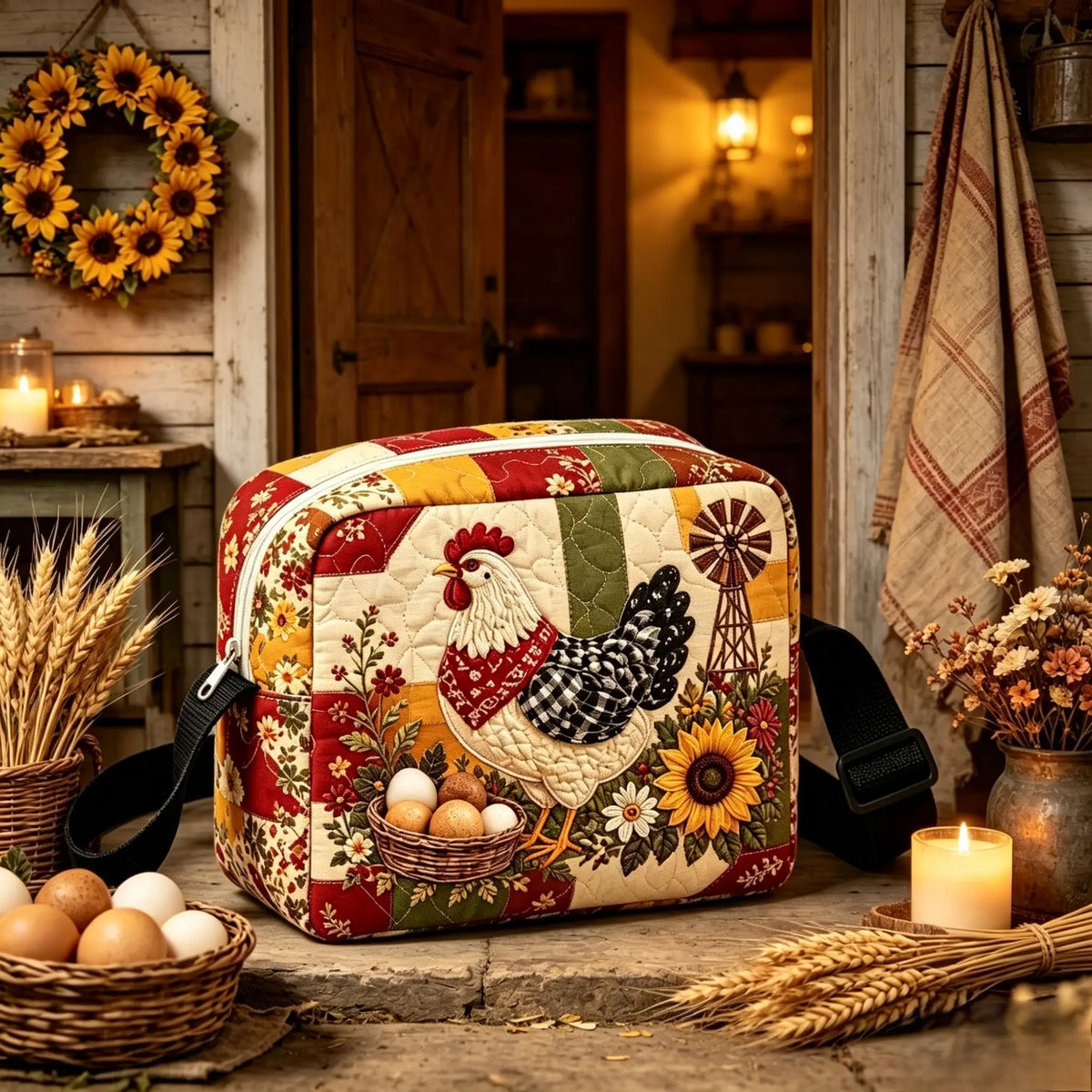 Farmhouse Quilted Crossbody Bag