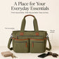 Corduroy Multi-Pocket Convertible Tote Bag