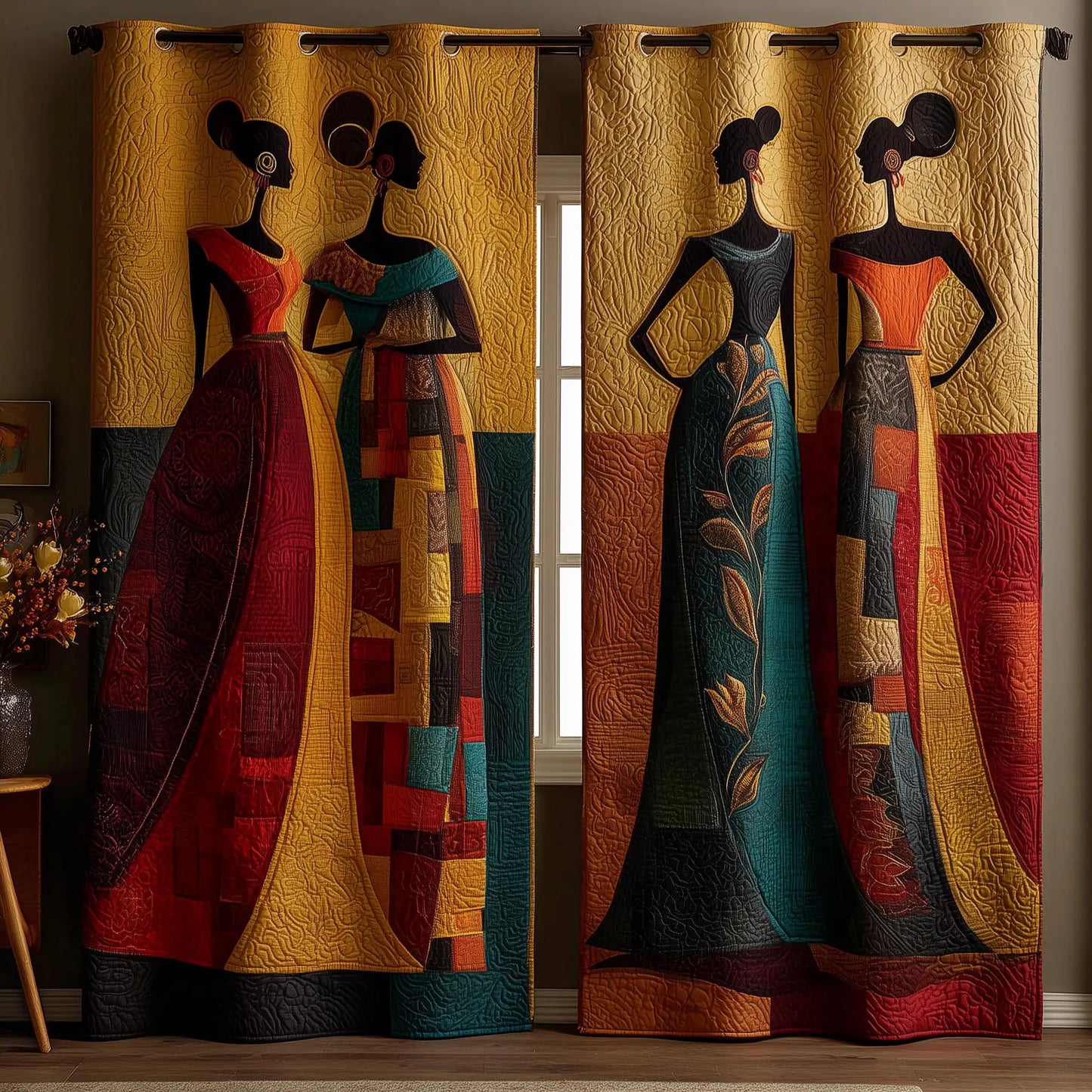 African Dream Quilted Curtains