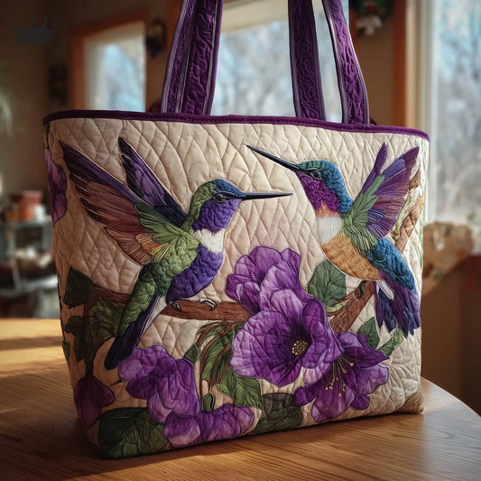 Hummingbird Handmade Tote Bag