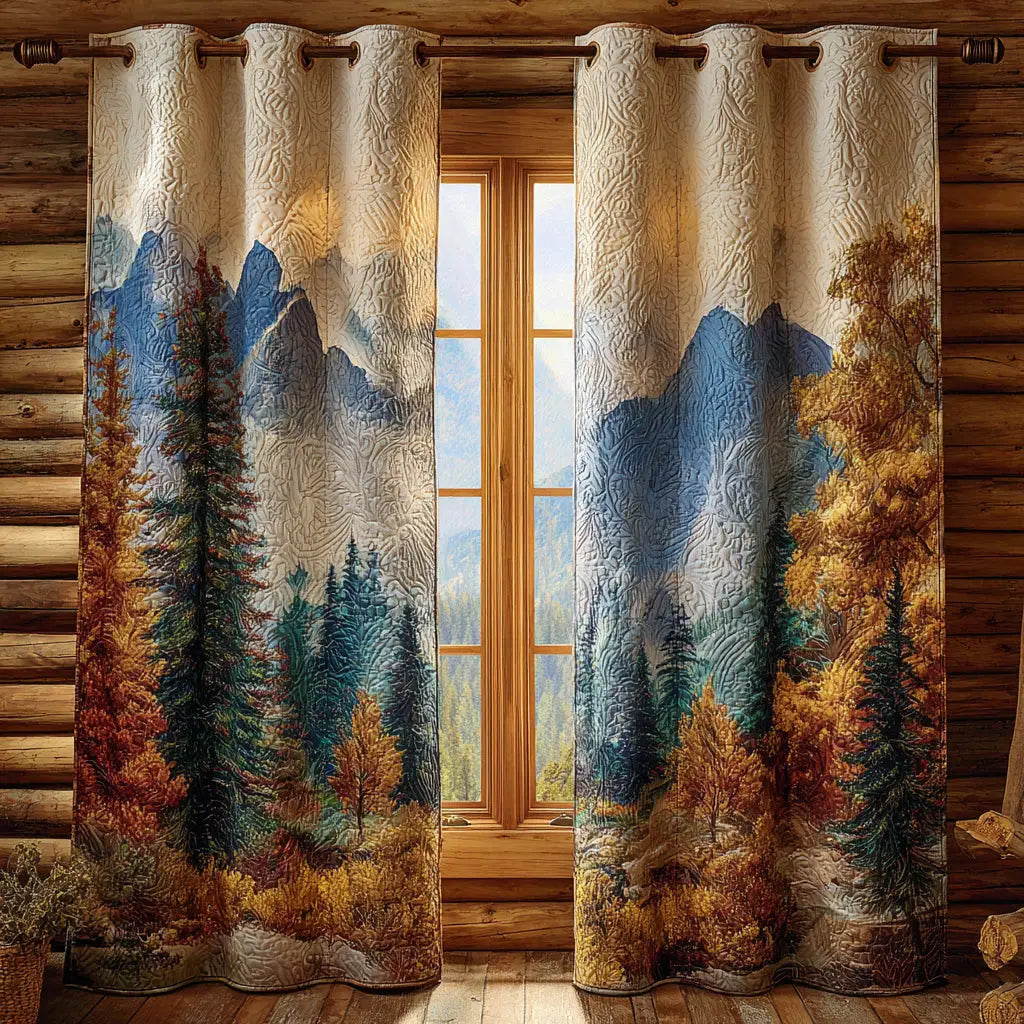 Mossy Grove Quilted Curtains